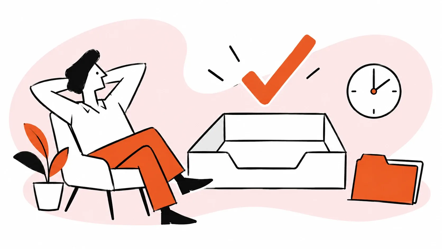 A clear inbox gives a person time and peace of mind.