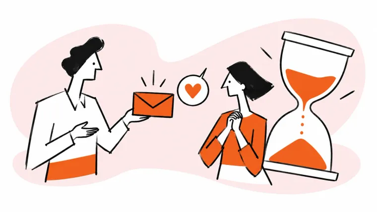 An agent acknowledges a delayed reply with a thoughtful apology.