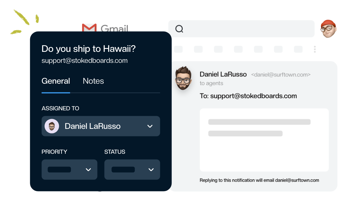 Gmail Support Ticket System